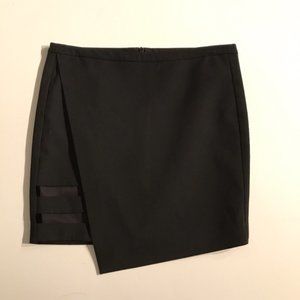 Jupe Mini Asymétrique Michelle Mason Taille 4 - Noir Avec Découpes - Occasion Très Bon état